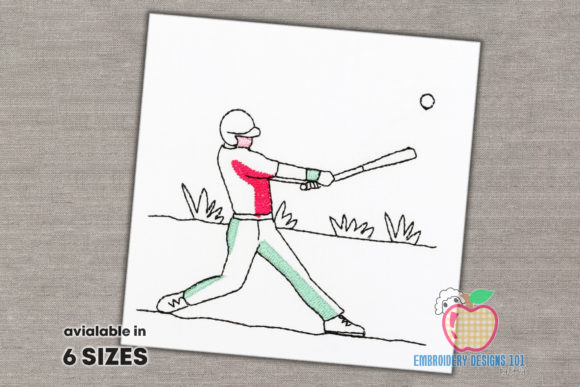 Baseball Player Hits the Ball: A Perfect Craft Fair Design