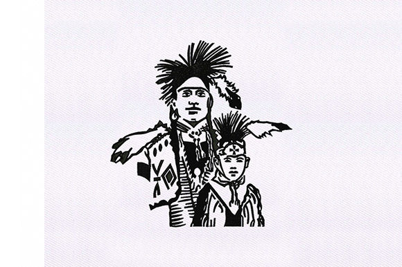 Chief His Son Design: A Versatile Embroidery Choice