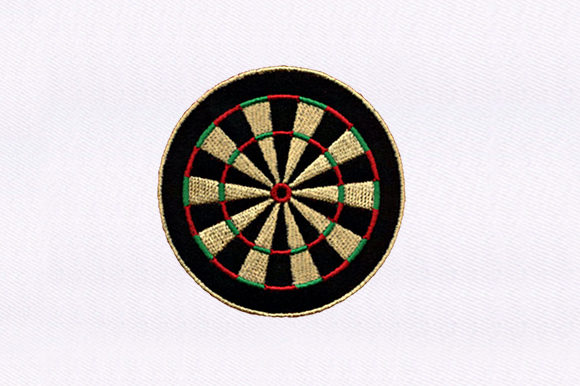 Dartboard Design: A Fun and Versatile Embroidery Asset