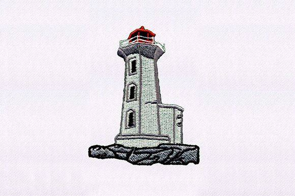 Detailed Lighthouse: A Premium Embroidery Design