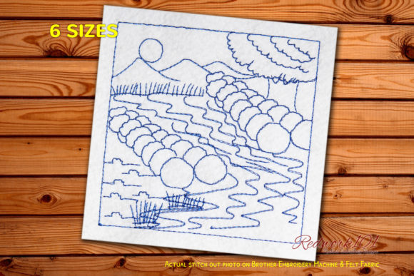 Explore the Charm of Floating River Lineart
