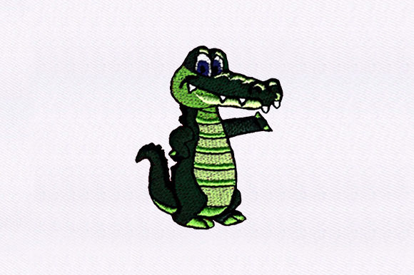 Little Alligator: A Charming Addition to Your Embroidery