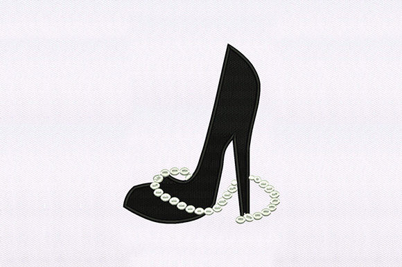 Necklace Heel Shoe Design: A Versatile Embroidery Choice