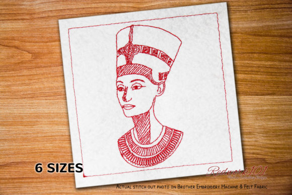 Review: Beautiful Egyptian Queen Redwork Design