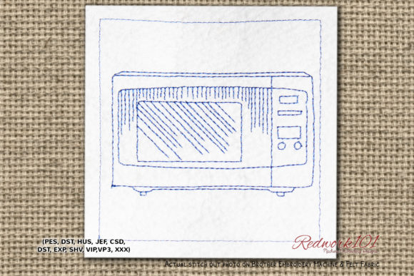 Review: Microwave Oven Redwork for Seasonal Gifts