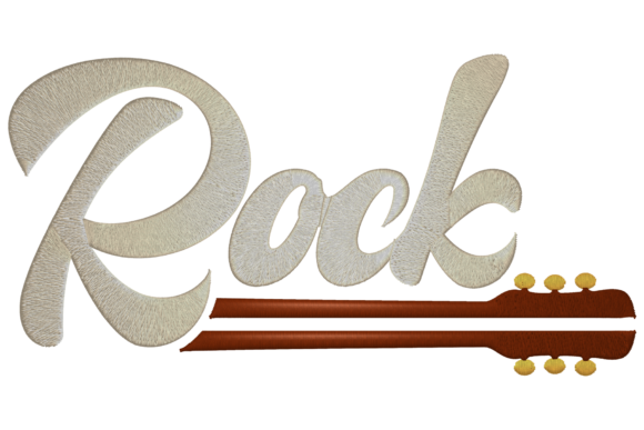 Rock Guitar: A Versatile Embroidery Design for Holiday Creations