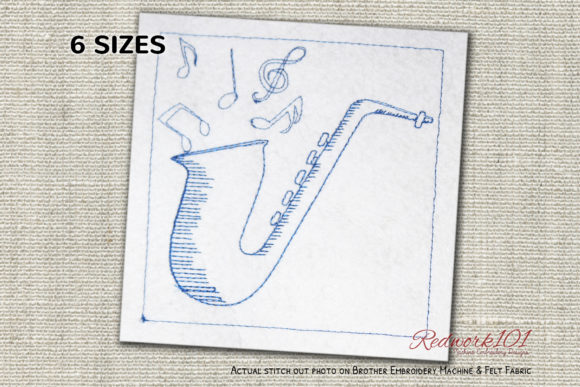 Saxophone Lineart Design: A Melodic Addition