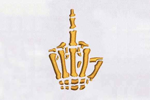 Skeleton Middle Finger: A Bold and Playful Design