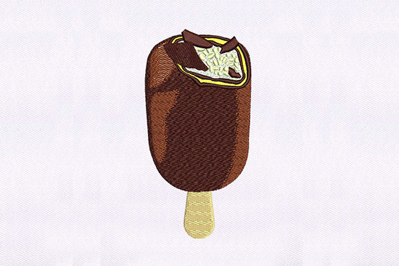 Vanilla Ice Cream Bar: A Sweet Embroidery Delight